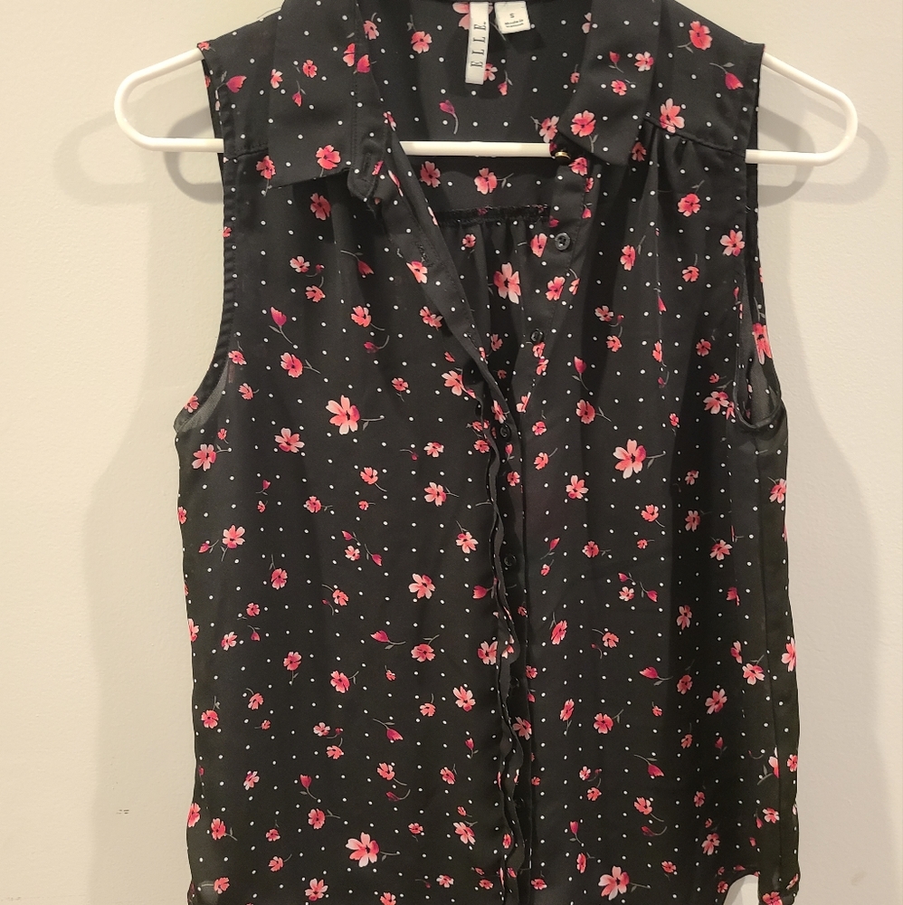 Elle Floral Flowy Tank
